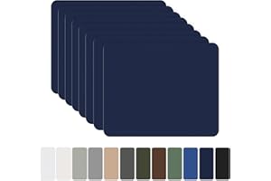 OAZ 8 Pieces 7.87 x 5.9 inch Nylon Repair Patches Nylon Fabric Patch Self-Adhesive Fabric Repair Tape Waterproof Lightweight Outdoor Gear Patch Kit for Down Jacket Clothing Tent Bag (Navy Blue)