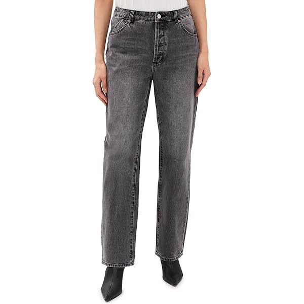 デニム・ジーパン ICON DENIM Women Denim Pants POPPYGR1004 Grey ICON DENIM LA Women's Poppy Wide Leg Jeans, Medium, Blue, 32