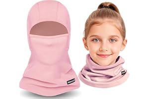 HAVCCDI Kids Ski Mask Balaclava, Winter Fleece Full Face Mask Neck Warmer for Boys Girls in Cold Weather Skiing Cycling