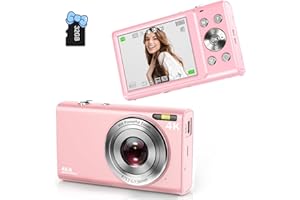 ANTEAM Digital Camera, FHD 4K Autofocus Vlogging Camera 48MP Digital Point and Shoot Camera with 16X Zoom 32GB Memory Card YouTube Portable Compact Small Camera for Teens Adult Beginner Kids