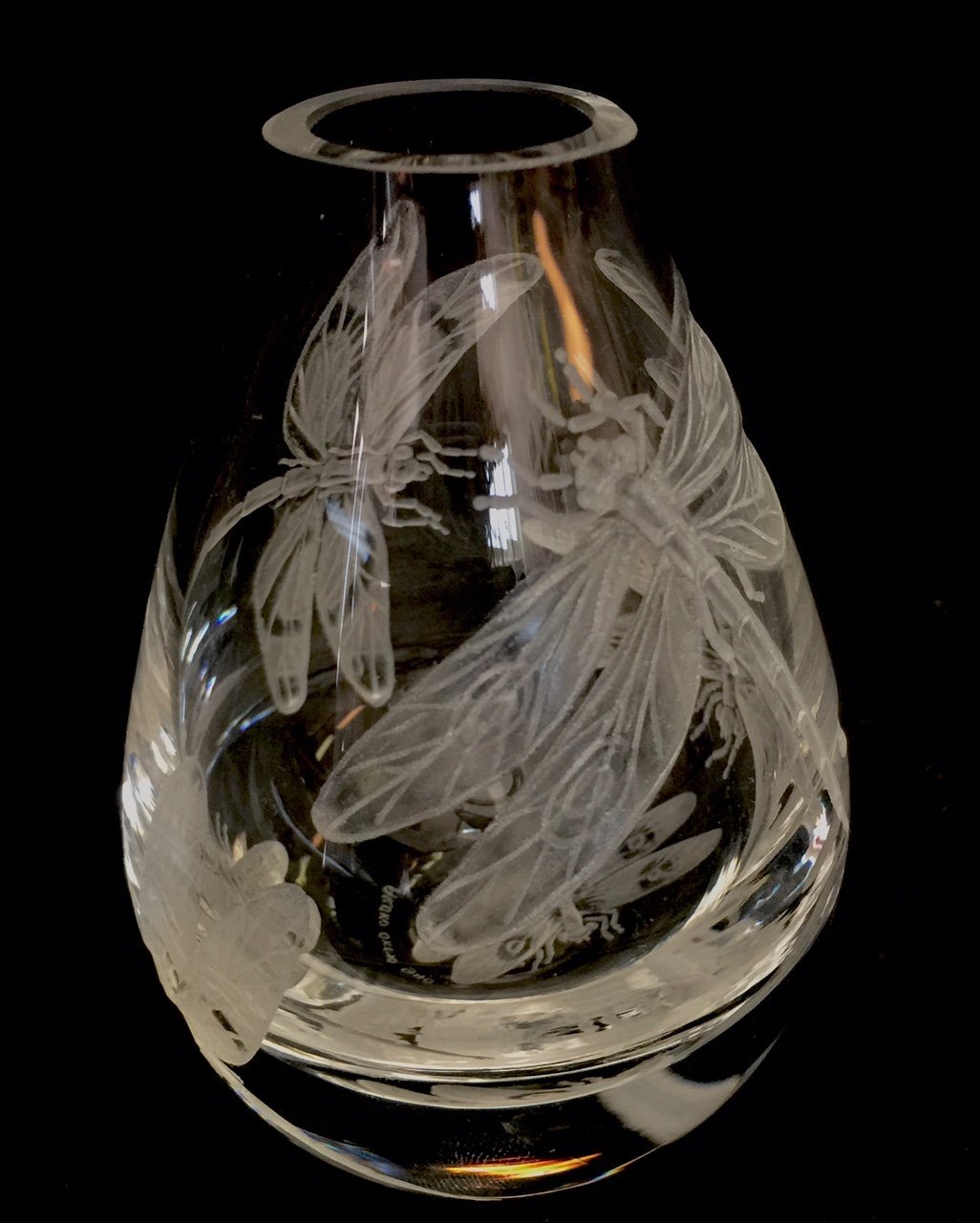 hand engraved hand carved Hand etched dragonflies house warming