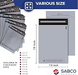 Sabco Grey Mailing Bags 13 x 19 Inch 100 Pack Self Seal Plastic view 3