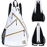 A11N SPORTS Pickleball Bag, Reversible Crossbody Sling Bag/Backpack for Women Men
