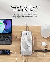 Belkin 6 Way Extension Lead with USB 2 Ports 2.4 A Surge Protected 2 m White view 2