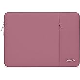 MOSISO Laptop Case 14 inch, 14 inch Laptop Sleeve Compatible with HP Lenovo Dell ASUS Acer, HP Stream, Dell Latitude, Lenovo IdeaPad, Polyester Vertical Computer Sleeve Bag with Pocket, Dusty Rose