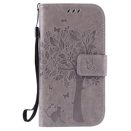 Nancen Compatible with Handyhülle Galaxy S3 / I9300 Flip Schutzhülle Zubehör Lederhülle mit Silikon Back Cover PU Leder Handy