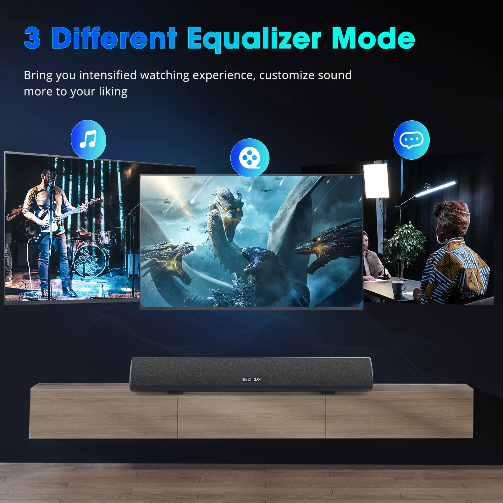 Mua Soundbar, TV Sound Bar with Wired HDMI and Wireless Bluetooth 5.0