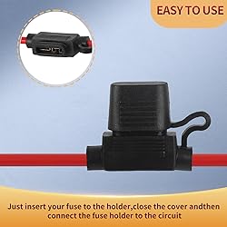 XJlSGXUSG Waterproof Inline Fuse Holder 10AWG Wire
