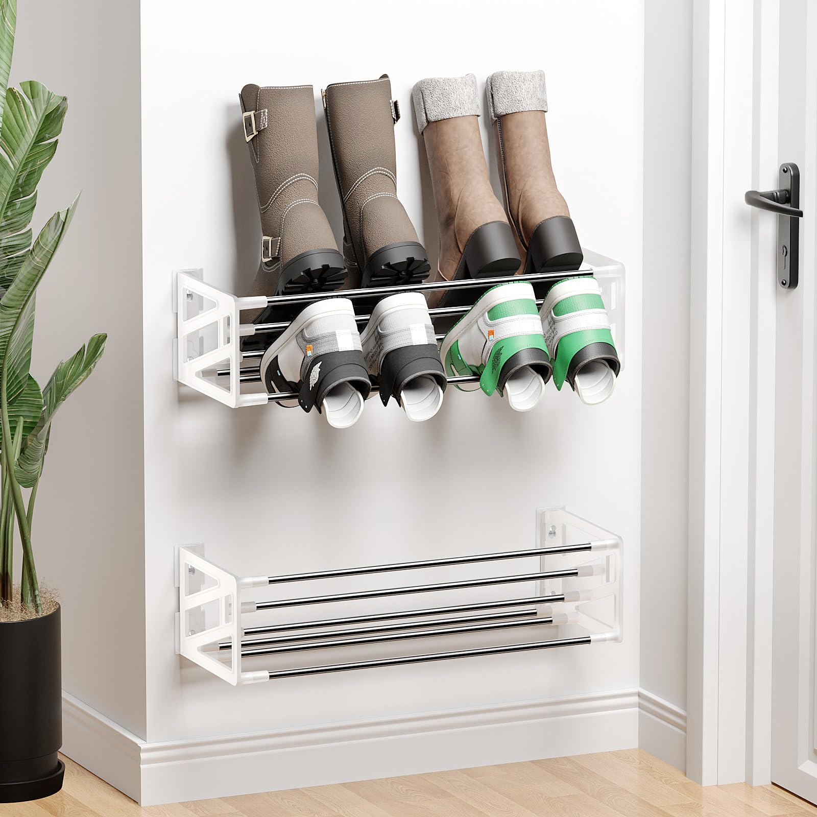 Shoe Rack For Rv DEYILIAN 2 Pack Wall Mounted Shoe Rack for RV, Hanging Shoe Storage ...