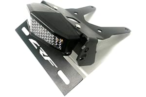 GYUKSIA Compatible with CRF 250L CRF250L 2013-2021 LED Brake Tail Light Turn Signal Blinker License Plate Holder Rear Tail Tidy Fender Eliminator Kit (Clear)