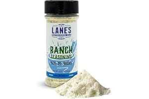 Lane's Ranch Seasoning Powder, 4.27 oz - Versatile Ranch Powder for Wings, Veggies, Popcorn, Dips, Dressing & Pizza - Bold Buttermilk Herb Flavor, Gluten-Free, All-Natural, Low Sodium Seasoning