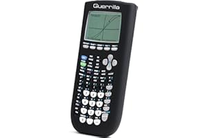 Guerrilla TI84BLKSC Silicone Case for Texas Instruments TI-84 Plus Graphing Calculator, Black
