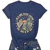 Adventure Shirts Sunrise Camping Hiking Activewear Road Trip Nature Cactus Workout Tee Top