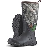 Showave Rain Boots for Men Waterproof Insulated Rubber Neoprene Boots Heavy-duty Mud Boot for Farming Raining Fishing Gardening Yard Work