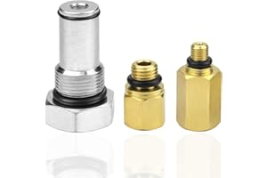 Mekar 2PCS Oil Rail Adapters Kits and 1 PC 6.0 High Pressure Oil Pump IPR Valve Air Test Fitting Tool Compatible with Ford 6.0L Powerstroke Diesel Engine