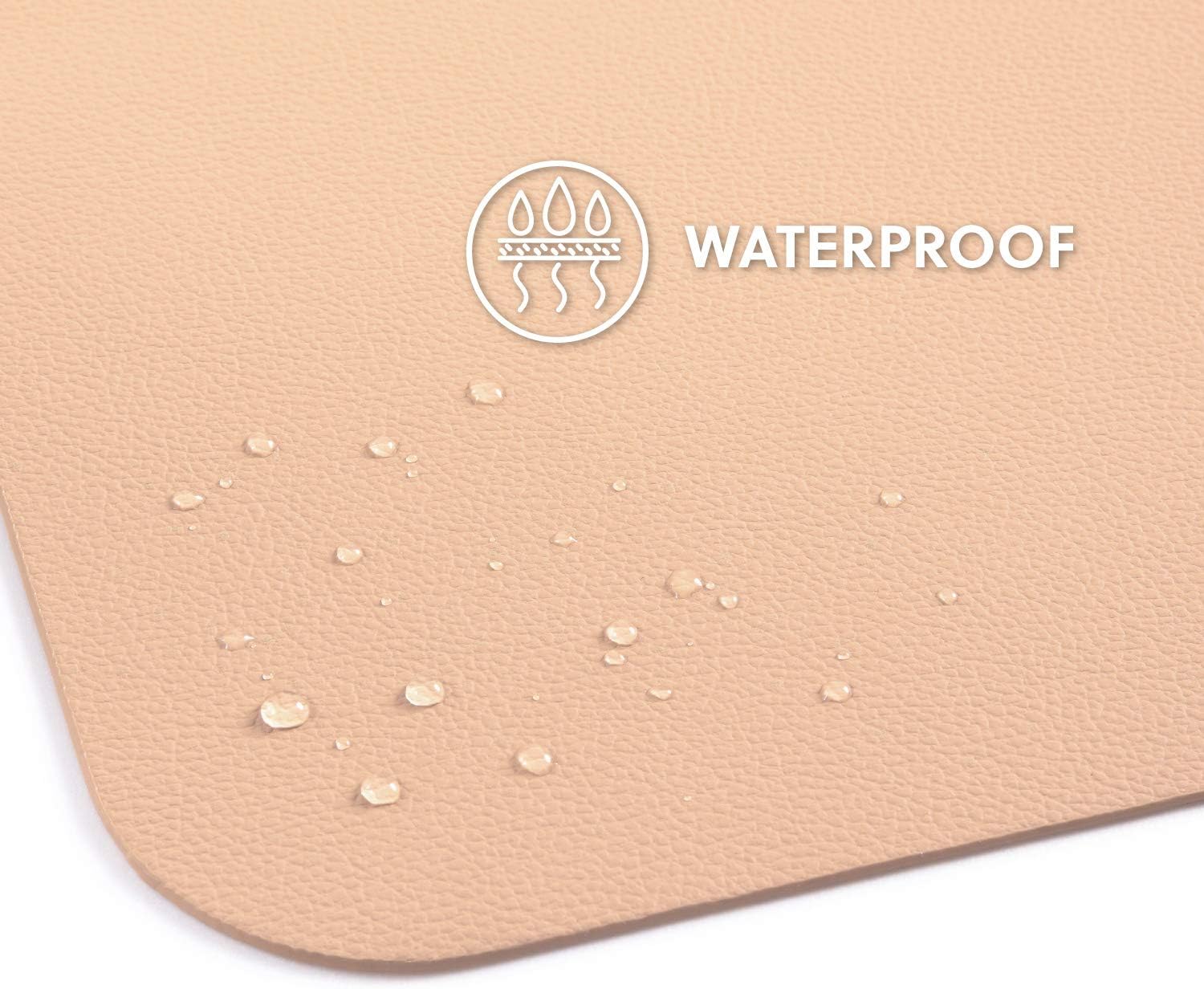 Bedsure Genuine Leather Desk Pad, Office Desk Mat Blotter on top of desks, Large Computer Desk Mat Mouse Pad Leather, Waterproof Non Slip Desk Pad Protector for Office and Home (Bronze, 17x35 inches) : Office Products