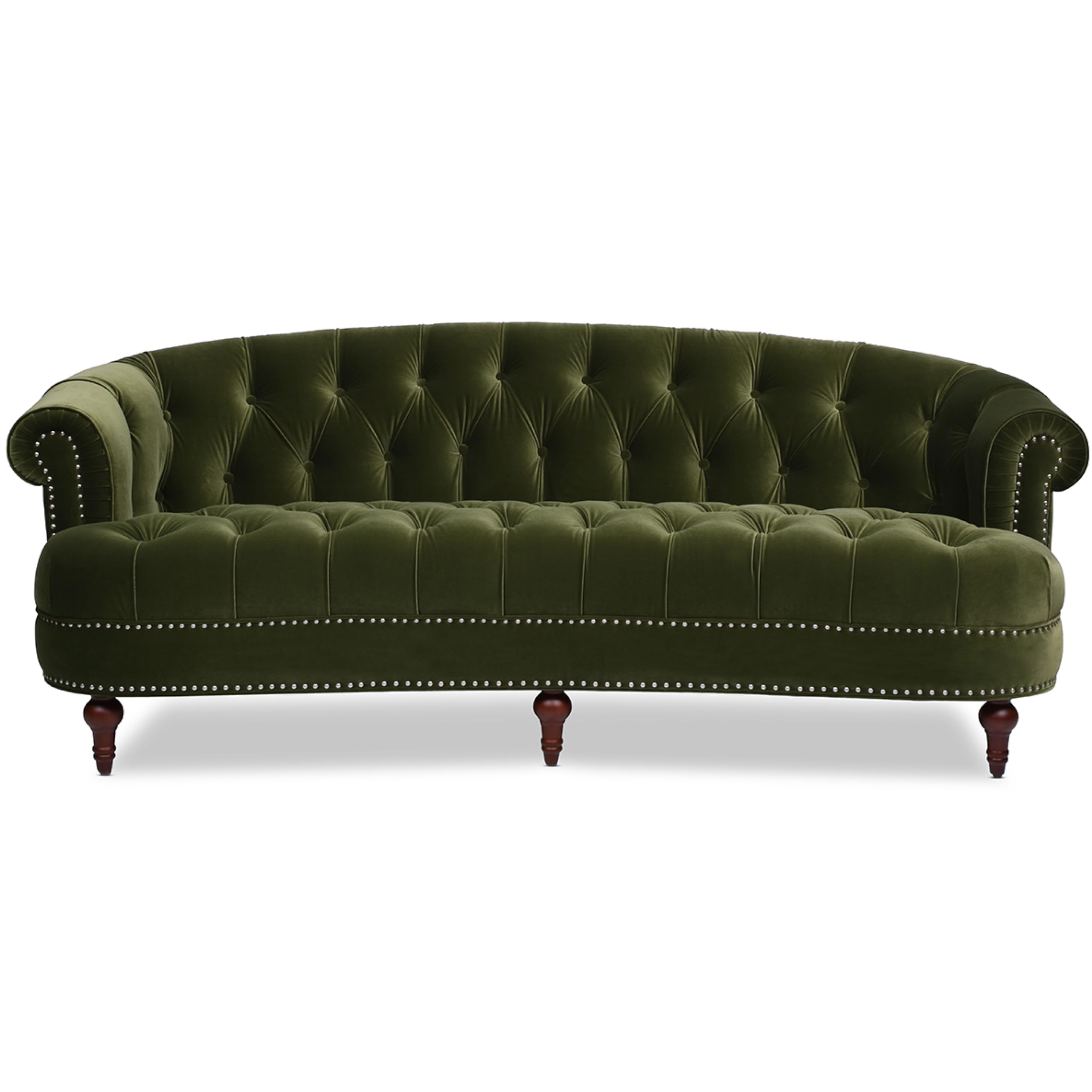 Photo 1 of **************MISSING ALL 4 LEGS**************
Jennifer Taylor Home La Rosa Victorian Chesterfield Tufted Sofa, Olive Green Performance Velvet