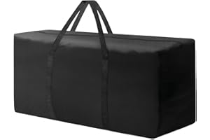 ACJRYO 177 Gallon Extra Large Waterproof Storage Bag, 68"x30"x20" Oxford Fabric with Reinforced Handles for Christmas Tree Holiday Decorations Outdoor Cushions Cover (Black)
