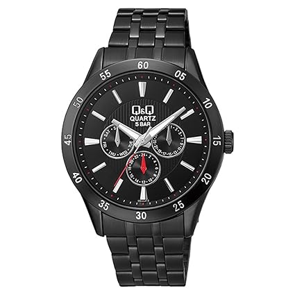 Chronograph Round Black Dial Mens Watch