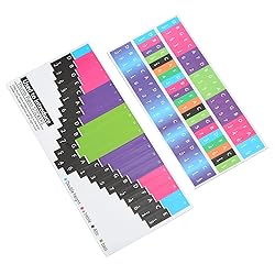 Kalimba Scale Stickers Colorful Thumb Piano Key