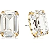 Sorrelli " Crystal" Petite Emerald Cut Post Stud Earrings