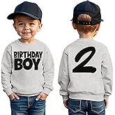 GLIGLITTR Birthday Boy Sweatshirt 1-8 Years Old Boys Birthday Outfit Tops Kids Toddler Baby Boy Bday Party Long Sleeve Shirts