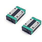 Mssoomm 2Pcs EGH25 - CA Carriage Slider Block for 25mm EGH25 CNC Square Linear Guide Rail Kit, Low Assembly and Square Slider for CNC Machine