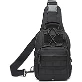 ATBP Small Tactical Sling Backpack Bag for Men Military Shoulder Bag Pack EDC Crossbody Bag for Hiking 7 Liters