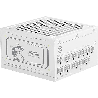 MSI MAG A1000GL 1000W ATX 3.1 White Modular PSU PCIe 5.1 Gold