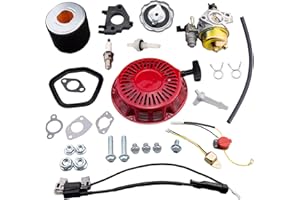 Ruma Carburetor Pull Start Recoil Starter Assembly Ignition Coil Kit for Honda GX340 GX390 GX420 11HP 13HP 16HP Engine