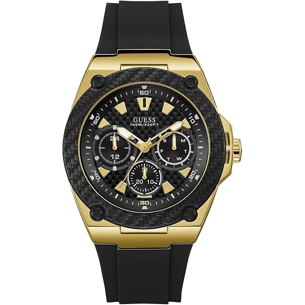 Amazon.com: GUESS Stainless Steel + Gold-Tone Crystal Embellished 