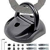 AKM Security Heavy Duty Ground Anchor Floor or Wall Anchor with 14mm Alloy Steel Swing Shackle for Motorcycle Bike Anti Theft,Anchors Strong Hold Included