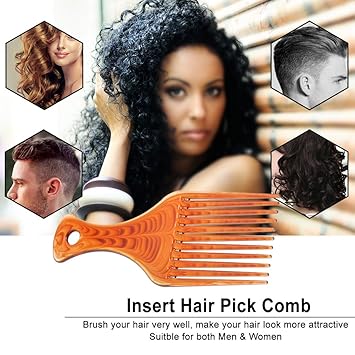 Buy Anself Plastic Hair Comb Insert Afro Hair Pick Comb Hair Fork