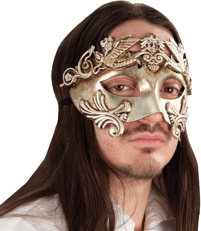 Grecian Renaissance Mask Halloween Accessories, Halloween Masks Clothing