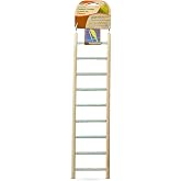 Penn-Plax Bird-Life Trimmer Plus Cement &amp; Wood 9 Step Ladder &ndash; Cement Made from Crushed Sea Shells &ndash; Great for Small Birds (BA243)
