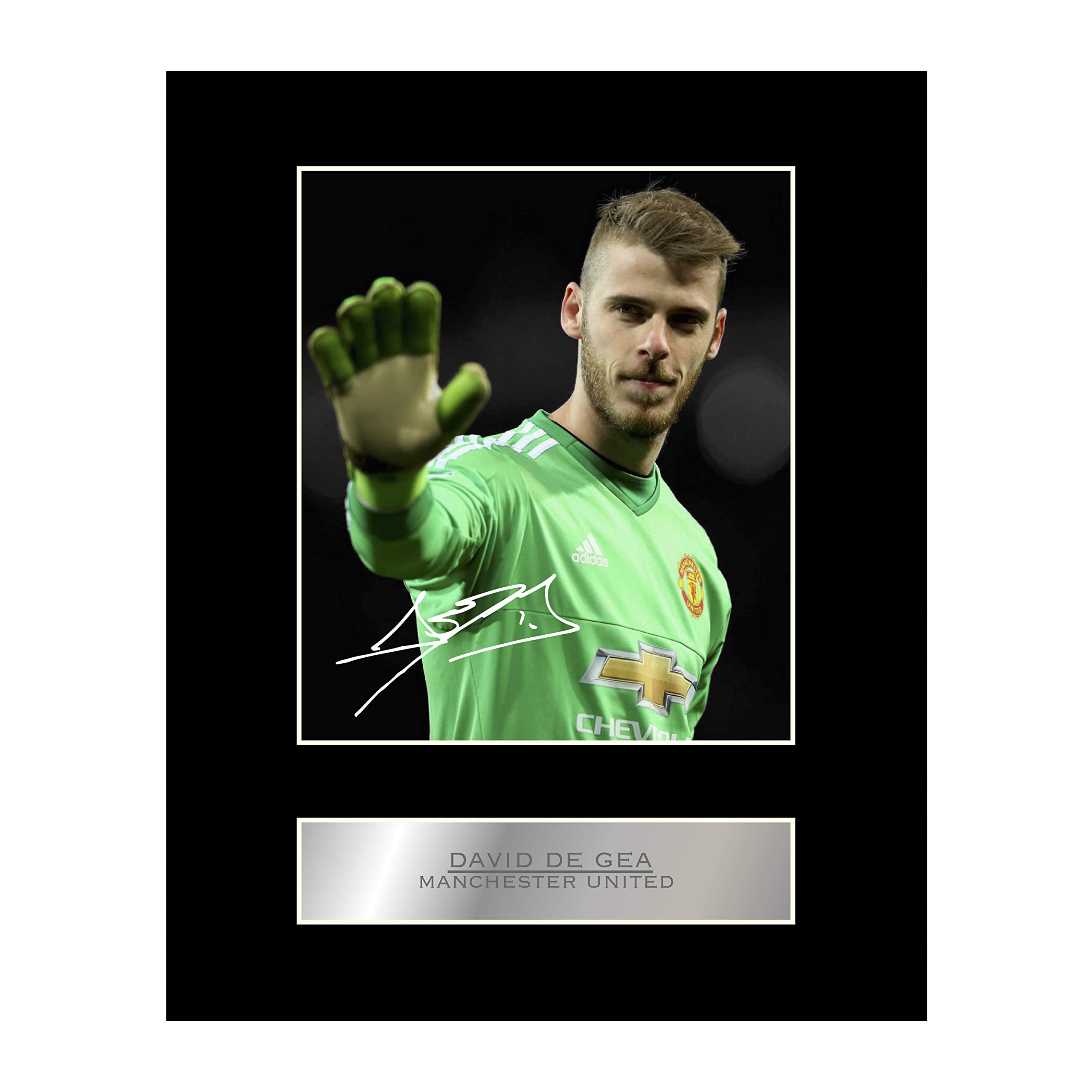 Iconic pics David de Gea Signed Mounted Photo Display Manchester United FC #01 Autographed Gift picture print