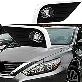 LABLT Clear Lens Bumper Driving Fog Light Lamp W/bezel+switch Replacement for 2016-2018 Altima