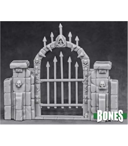 Reaper Miniatures Harrowgate Graveyard Set | 14-Piece Unpainted Bones Plastic Terrain, 25mm Scale - View #7