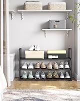 SONGMICS 3-Tier Shoe Rack Storage Organizer Black 30x92x55 cm LSA303B02 view 8