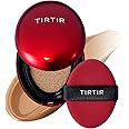 TIRTIR Mask Fit Red Cushion Foundation | Full coverage, Weightless, Skin fit, Satin Glow Finish, Korean Makeup, beauty, Tattoo cover up, Buildable (#34N Pecan, 0.63 Fl Oz)