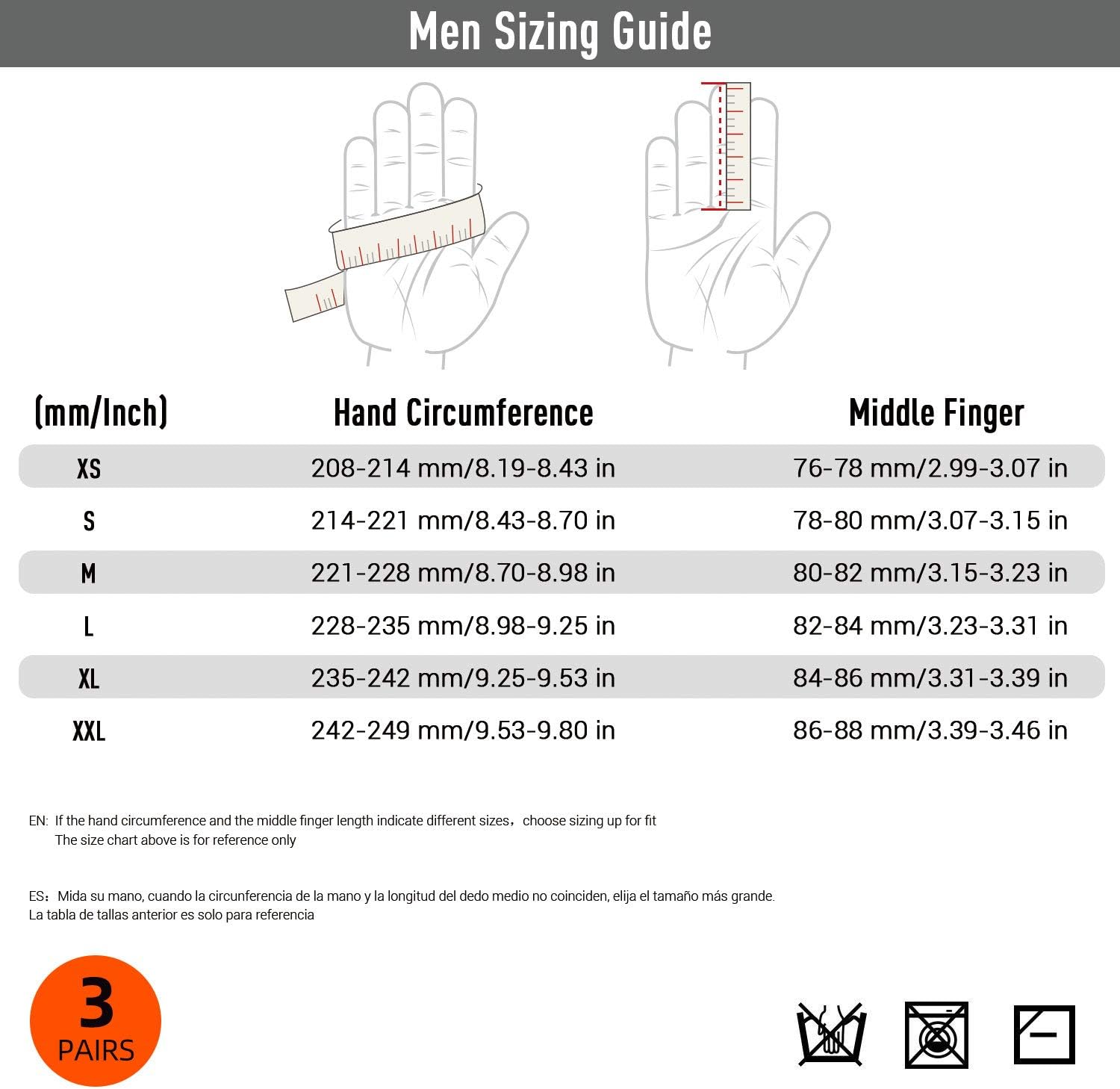 Vgo 3 Pairs High Dexterity Touchscreen PU Leather Work Gloves Multipurpose(Size XL,3Colors,PU8718): Clothing