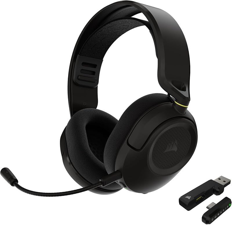 HS35 v3 Casque de Jeu sans Fil avec Micro – Noir (Carbone)