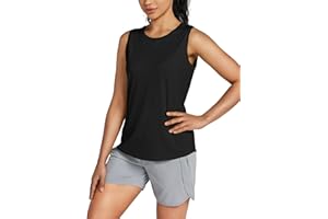 Willit Women's Workout Tank Tops Sleeveless Running Yoga Tops Quick Dry Active Shirts Gym Exercise Loose Fit