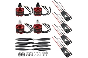 HAVCYBIN Brushless Motor Kit with 3.5mm Connector 2212 920KV CW 30A Brushless ESC Propeller for F450 F550 S550 F550 Helicopter Quadcopter