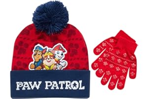 Nickelodeon Paw Patrol Boys Winter Hat and Mitten or Glove Set (Age 2-7)