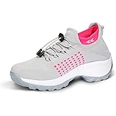 STUNAHOME Orthopedic Sneakers Breathable Women Walking Shoes Slip on Trainers Women's Comfortable Casual Ladies Athletic Shoe Thick Bottom