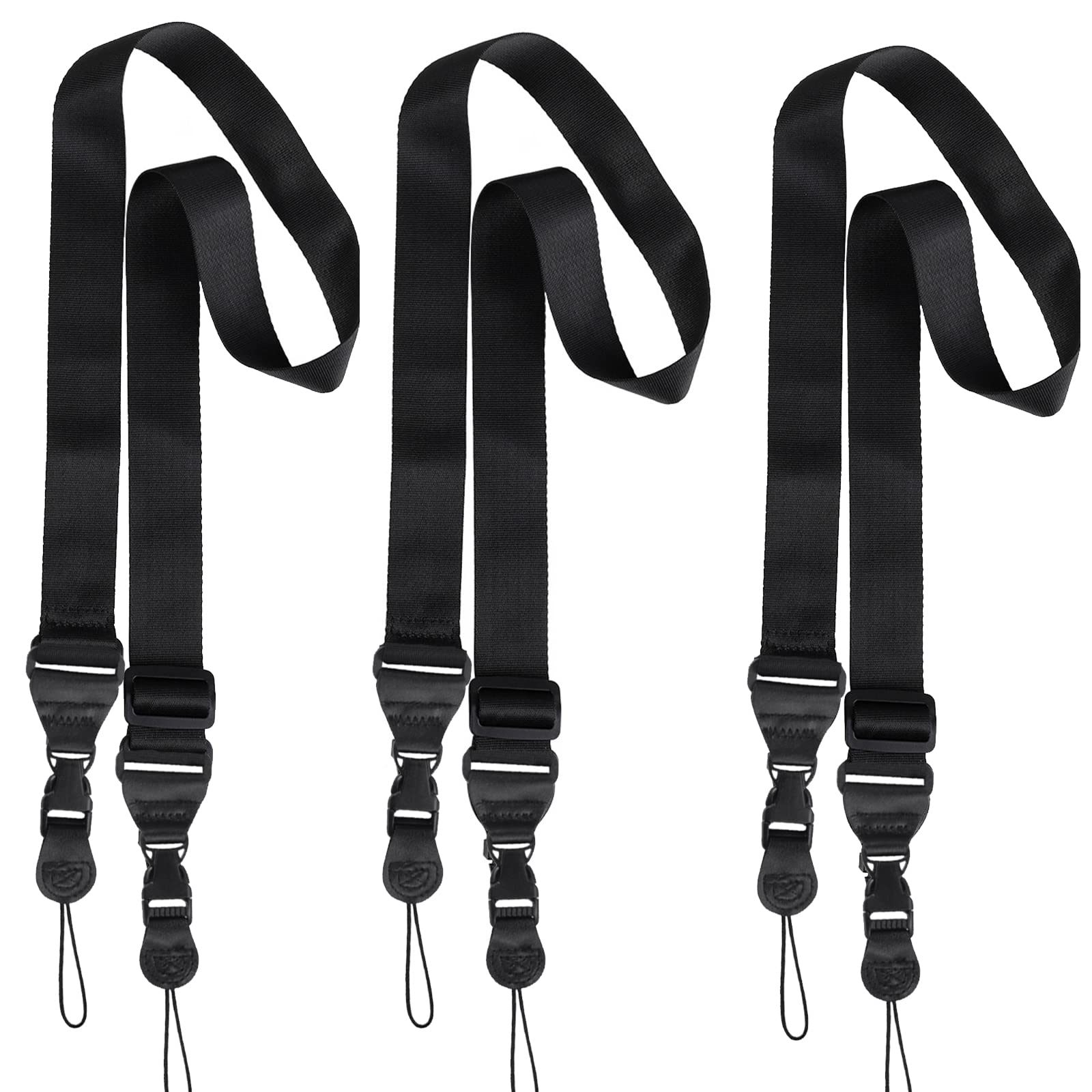 3 Packs Adjustable Shoulder Strap, Durable Nylon Neck Portable Lanyard, Suitable for iPad, iPhone, Camera, Binocular, Crossbody Laptop, Luggage Bag