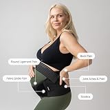BABYGO 4 in 1 Pregnancy Support Belt with 40 Page Book Black view 2