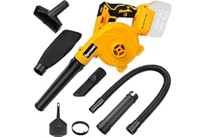 BYCZONE Cordless Leaf Blower for Dewalt 20V Max Battery, Jobsite Air Blower with Brushless Motor,6 Variable Speed Up to 180MP