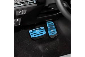 HAOBO Zufoty 2PCS Car Pedal Covers, Non- Slip Automatic Transmission Pedal Covers Replacement Kit, Premium Aluminum Alloy Non-Slip Gas and Brake Pedals Covers Universal Car Accessories Fits Most Car